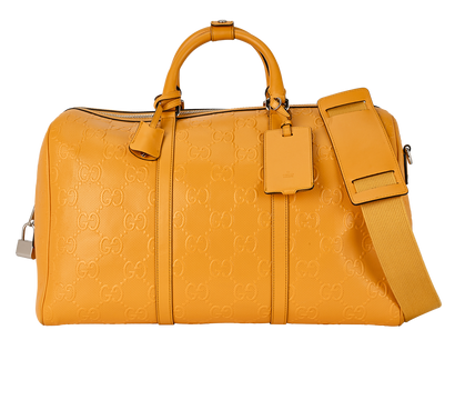 GG Duffle Bag, &pound;1,800, Handbags, Yellow, Leather, Front view